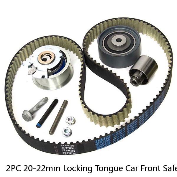 2PC 20-22mm Locking Tongue Car Front Safe Seat Belt Buckle Socket Plug Connector