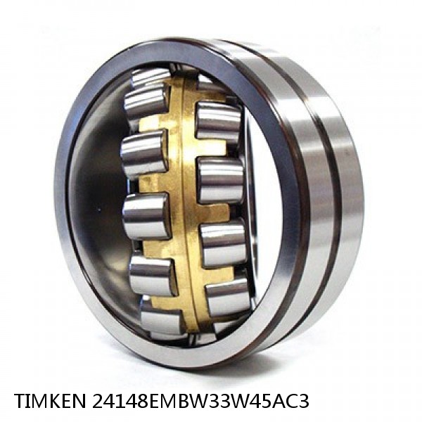 24148EMBW33W45AC3 TIMKEN Spherical Roller Bearings Steel Cage