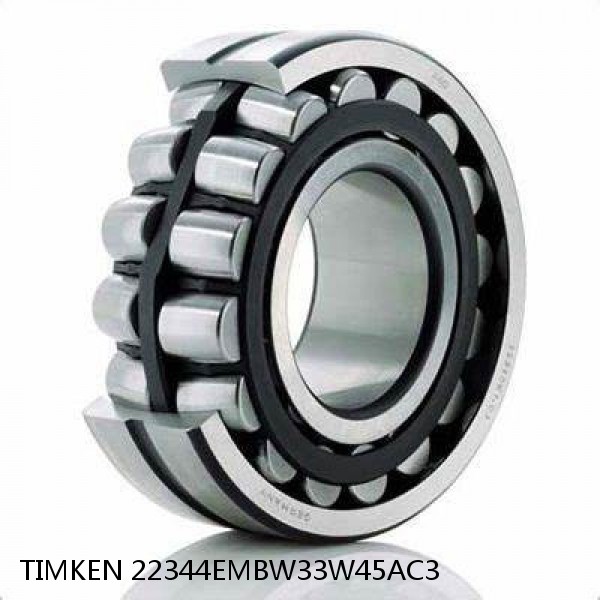 22344EMBW33W45AC3 TIMKEN Spherical Roller Bearings Steel Cage