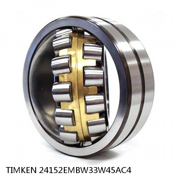 24152EMBW33W45AC4 TIMKEN Spherical Roller Bearings Steel Cage
