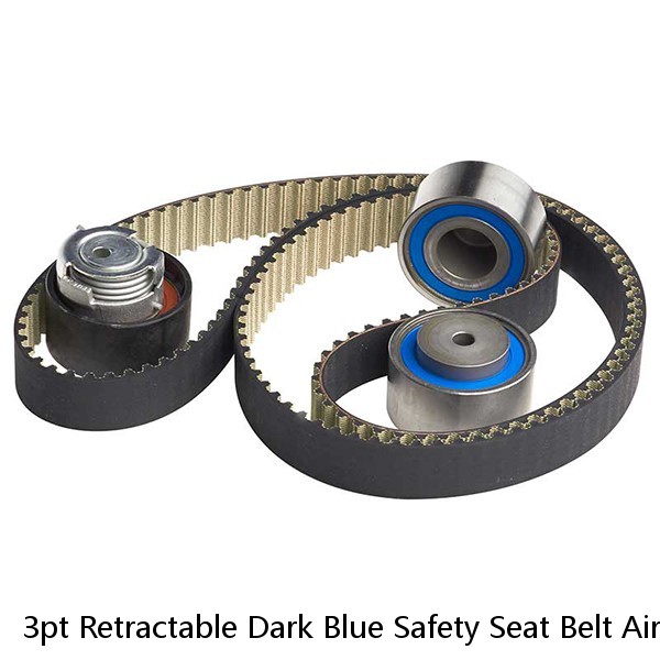 3pt Retractable Dark Blue Safety Seat Belt Airplane Lift Buckle Interior Car V8