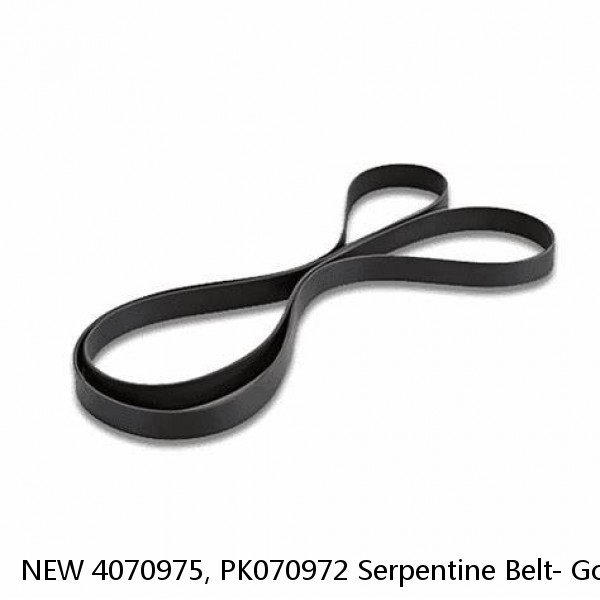 NEW 4070975, PK070972 Serpentine Belt- Goodyear Gatorback The Quiet Belt